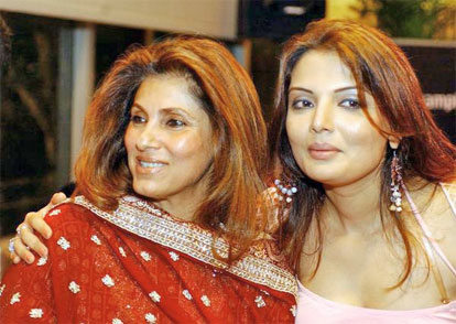 Dimple Kapadia with model actress Dipsikha Sharma