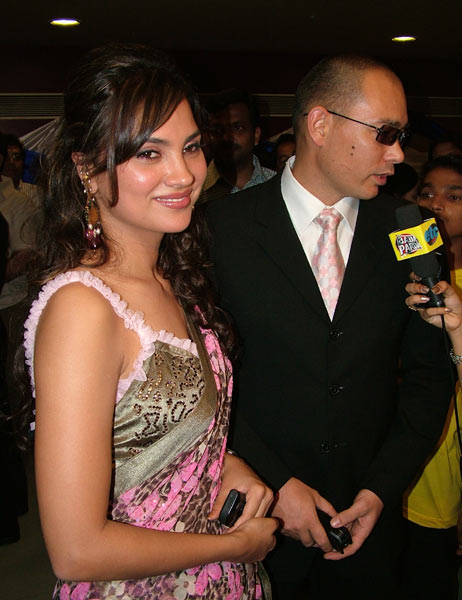 Lara Dutta with Kelly Dorjee