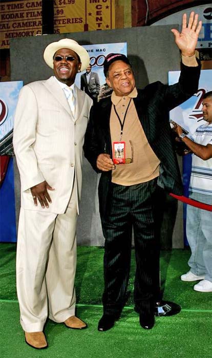 Willie Mays with Bernie Mac