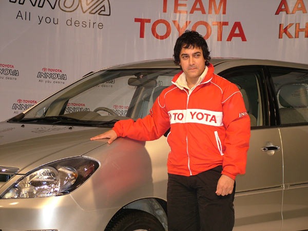 Aamir Khan announced as the brand ambassador for Toyota Innova