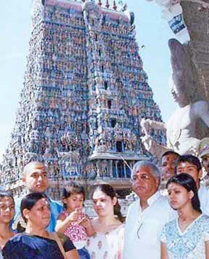 Laloo Prasad Yadav with family