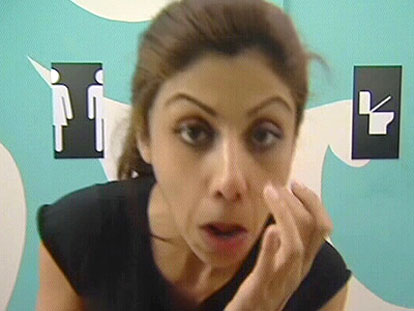 Shilpa Shetty in Britain's hit reality television show Big Brother.