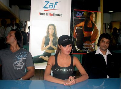 Celina Jaitley inaugurates Zafs fitness center