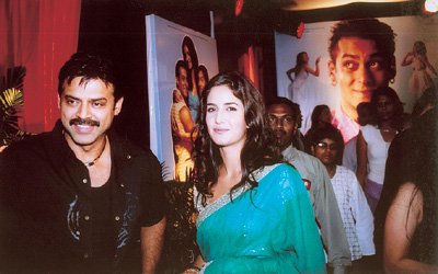 Venkatesh & Katrina Kaif in Premiere of Maine Pyaar Kyun Kiya