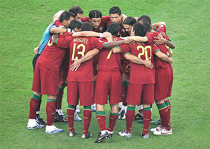 Portugal's players