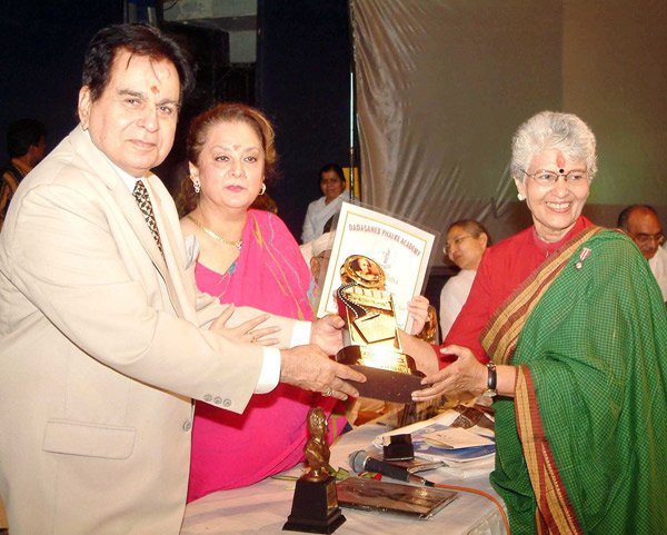 Dilip Kumar gets Phalke Ratna award: Dilip Kumar, Saira Bano and Shashikala