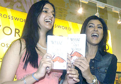 Sushmita Sen releases the book What would you do to save the world