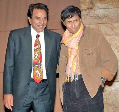 Dev Anand with Dharmendra