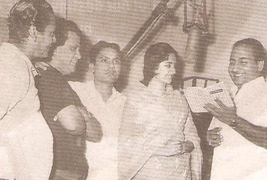 jaikishan with hasrat saira rafi