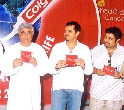Javed Akhtar with Ehsaan and Shankar Mahadevan