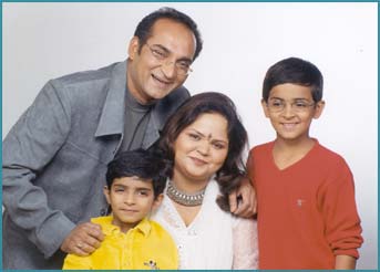 Abhijeet with family