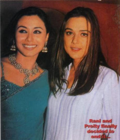Rani Mukherjee with Preity Zinta