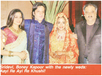 Sridevi, Fardeen Khan, Mumtaz's daughter, Natasha Madhwani, Boney Kapoor