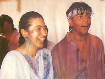 Karishma Kapoor and Shahrukh Khan