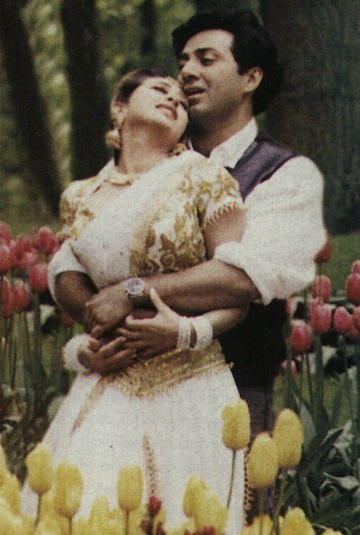 Karishma Kapoor and Sunny Deol
