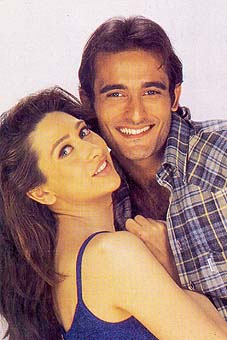Karishma Kapoor with Akshay Khanna