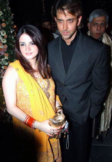Hrithik with Suzanne
