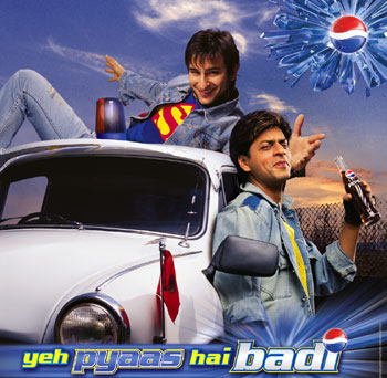 Srk and Saif-Pepsi-Yeh pyaas hai badi ad