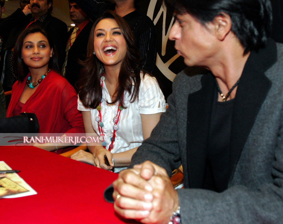 Priety Zinta with Rani and SRK