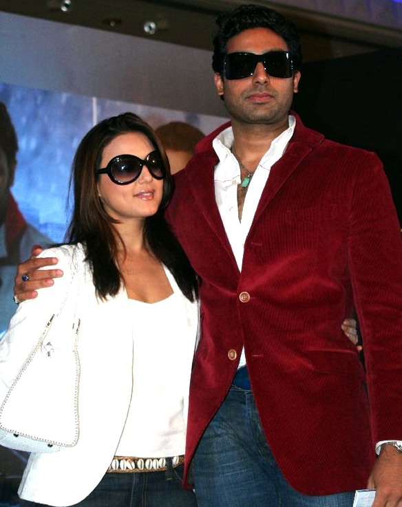 Priety Zinta with Abhishek Bachchan