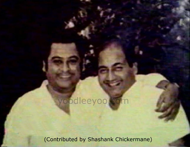 Two great legends - Kishore and Rafi (Contributed by Shashank Chickermane)