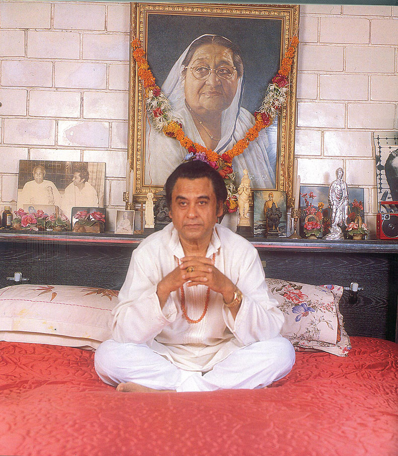 A secluded moment in his bedroom, with a picture of his mother on the wall (Contributed by Shashank Chickermane)
