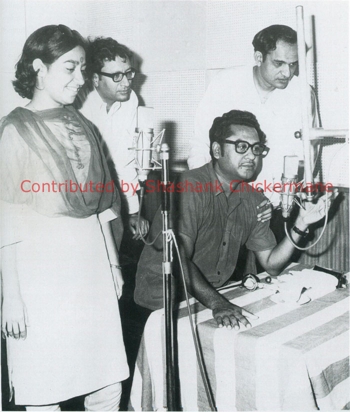 Usha Khanna, Kishore, Vijay Anand, Kalyanji (Contributed by Shashank Chickermane)