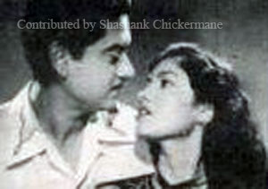 The romantic pair - Kishore and Madhubala