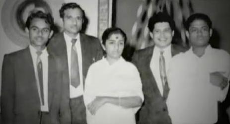 Lata with Kalyanji Anandji & Laxmikant Pyarelal