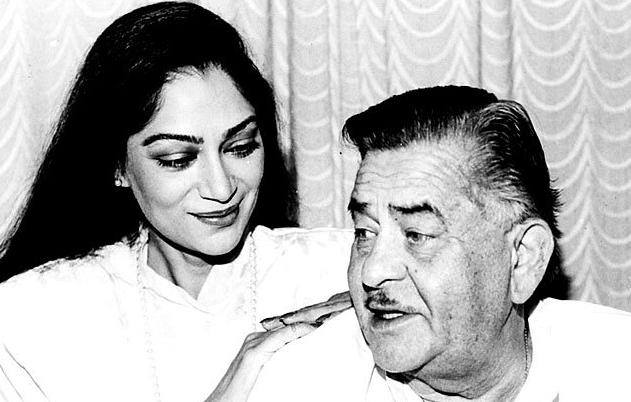 Raj Kapoor with Simi Garewal