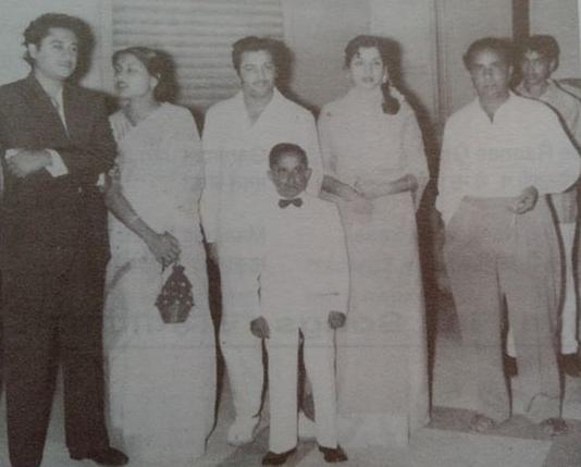 Kishoreda with his wife Ruma, Madan Mohan & others