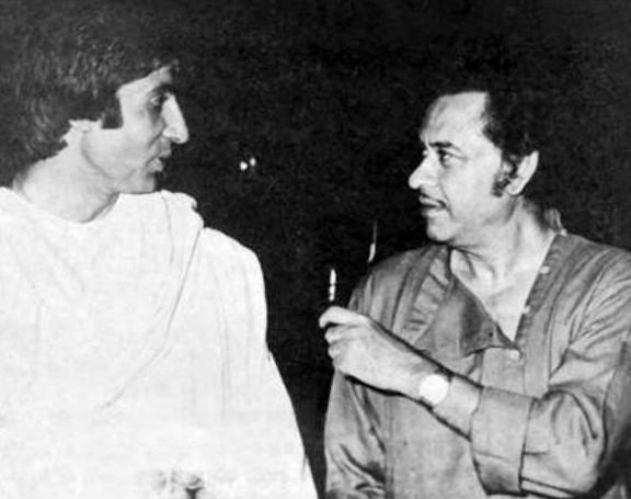 Kishore Kumar with Amitabh Bachchan