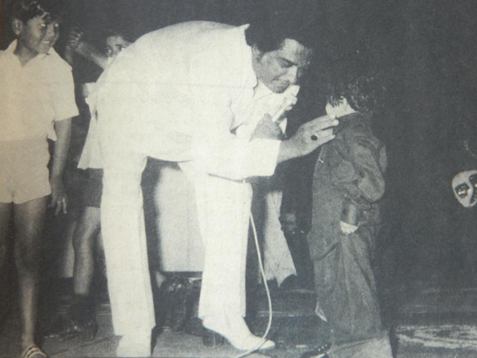 Kishorekumar with his son Sumeet in the concert