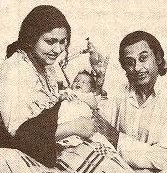 Kishore, Leena, baby Sumeet