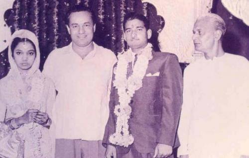 Mukesh in Kanhaiyalal's son's wedding ceremony