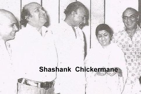 Lata with Sahir, Khayyam, Goyal & Yash Chopra in the recording studio