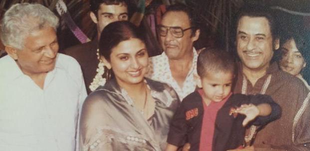 Kishoreda with his family in a birthday party