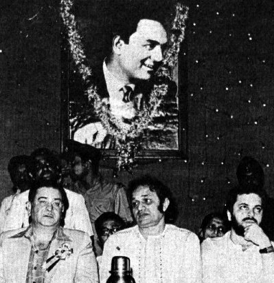 Kalyanji with Raj Kapoor & Nitin Mukesh in a function