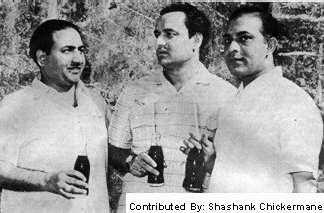 3 Friends- Rafi with Mukesh and Talat Mohd.