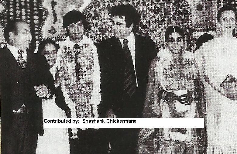 Mohdrafi with dilipkumar and saira bano in his daughter's wedding.