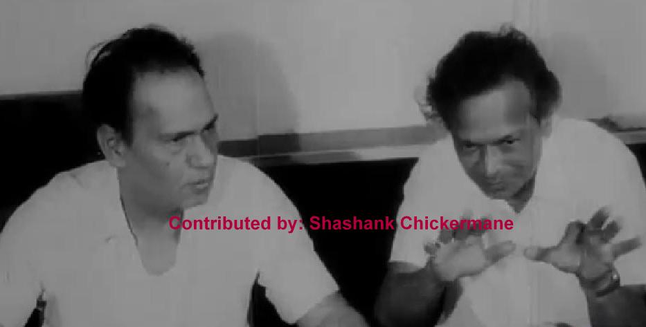 Naushad with recordist BN Sharma