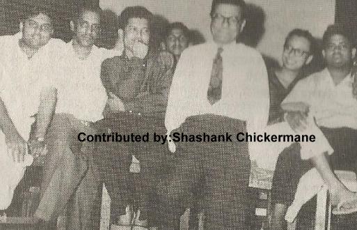 RD Burman with Laxmikant Pyarelal, Minoo Kartik, Kishore Desai & others