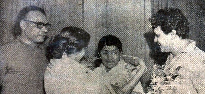 Lata with Jaikishan & others in the function