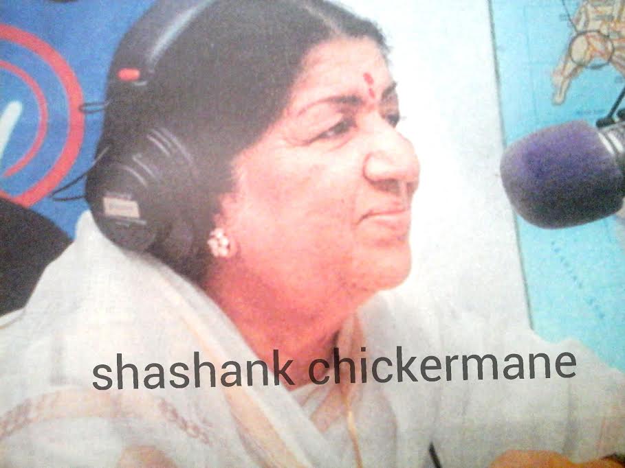 Lata Mangeshkar in the Radio Program