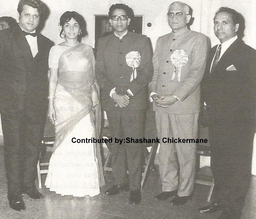 Shankar Jaikishan with Sudhakarrao Naik, Balasaheb Thackrey & Sharda