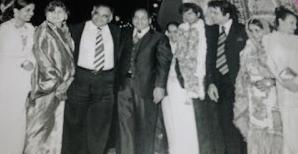 Rafi with Dilip Kumar & others in Mohdrafi's daughter's marriage ceremony