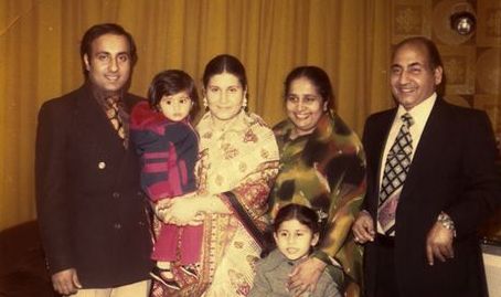 Mohd Rafi with his family
