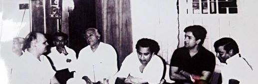 Kishoreda with Shashi Kapoor, Om Prakash & others