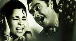 Kishoreda with Kumkum in the film scene
