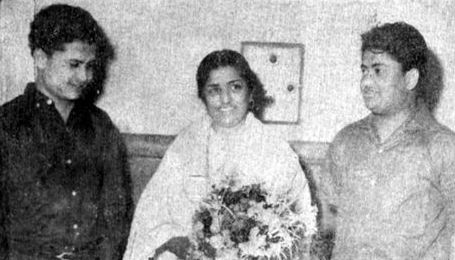 Lata Mangeshkar with Laxmikant Pyarelal